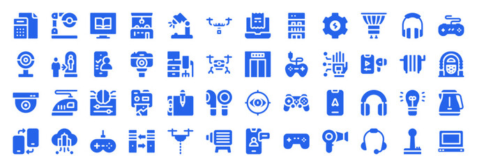 Gaming and Multimedia Icon Collection with Digital Entertainment Symbols © Noor