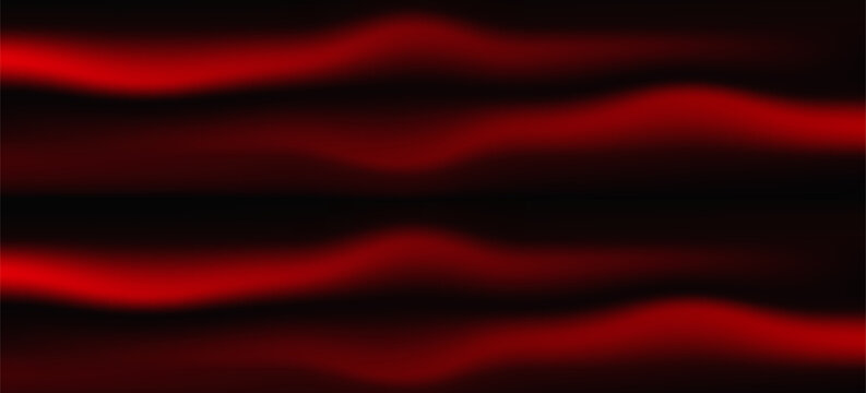 Background red black with trendy gradient black Glare from lenses, overlay texture. Vector banner with dust and smooth color transition.