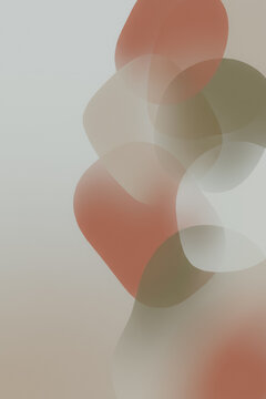 Abstract soft shapes with blurred gradients
