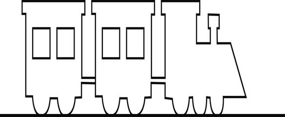 Black train icon in flat and line style railway locomotive and freight transport silhouette featuring passenger and cargo rail graphic minimal monochrome vector illustration pack © Muhammad