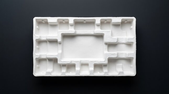 Recycled Styrofoam Packaging Insert For Electronics Protection Against Damage