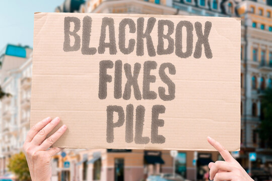 "Blackbox fixes pile" Opaque patches accumulate over time. BLACKBOX.FIXES.ACCUMULATION.DEBT.CODE.