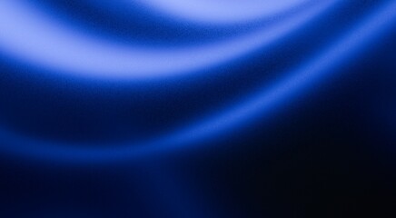 Obraz premium Abstract Dark Blue Background with Curved Glowing Light Trails