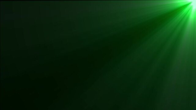 green sun flare star light glow shining rays effect on black chroma key alpha channel background 4k animation video