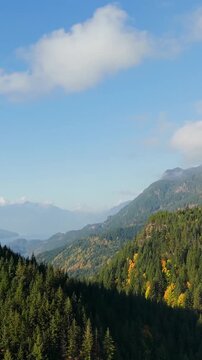 The breathtaking aerial view of beautiful Tantra mountains and landscape around