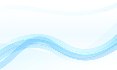 Obraz premium Light blue abstract background vector template with wavy lines for website banner