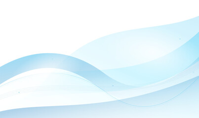 Obraz premium Light blue abstract background vector template with wavy lines for website banner