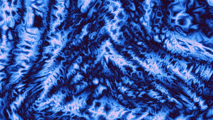 Obraz premium Dynamic abstract fluid waves in dark blue colors creating a liquid texture for artistic backgrounds.