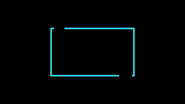 Text quote sign. chine Icon with long shadow at white background. rectangle box with quotation marks animation animation on black background.