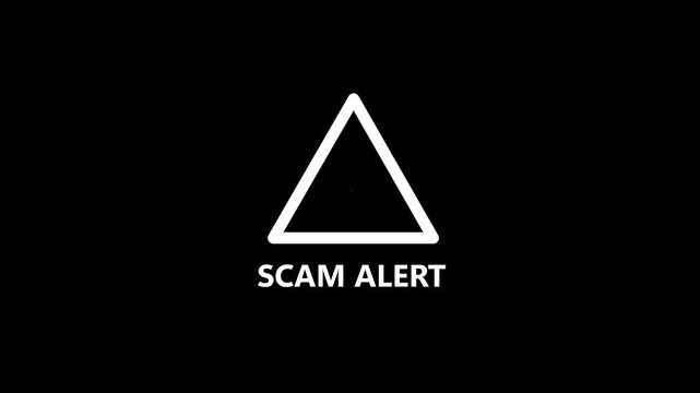 showing digital scam fraud alert and spam alert risk template animation. Cybersecurity risks and system vulnerabilities digital data protection threat 4k video animation.