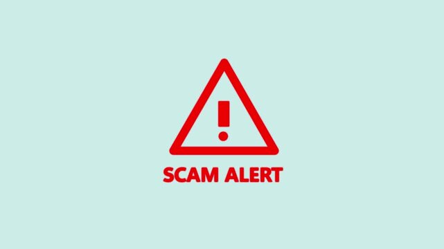 showing digital scam fraud alert and spam alert risk template animation. Cybersecurity risks and system vulnerabilities digital data protection threat 4k video animation.