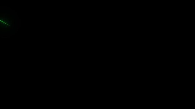 Bright green diagonal laser lines intersecting on a dark gradient Generate title without using the word "Title:" before it animation on black background.