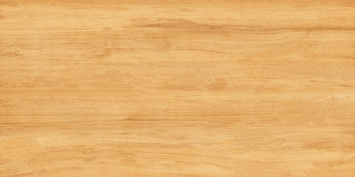 Natural light oak wood texture background, smooth honey maple timber surface, polished wooden plank material for interior design and furniture