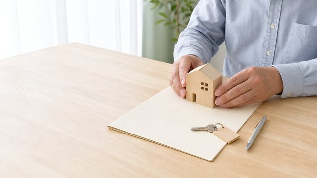 Senior man preparing to pass down a family home