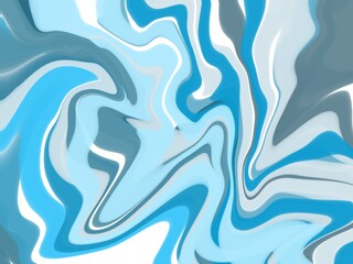 Fototapeta premium Abstract Blue Liquid Marble Texture Background