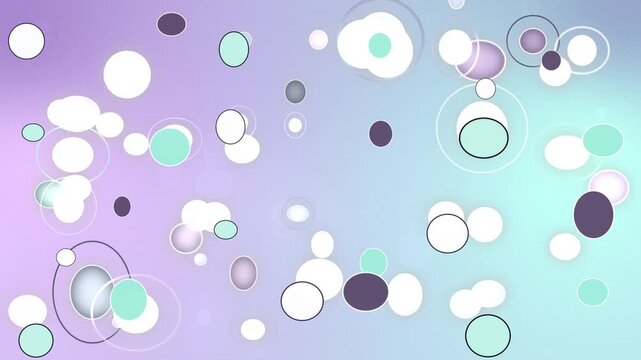 Pastel circles background template animation