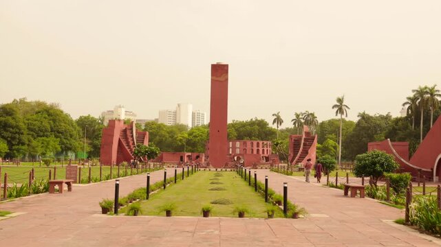 new angles of delhi's popular astromical monument "jantar mantar".