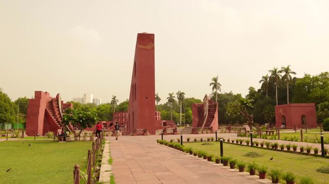 new angles of delhi's popular astromical monument "jantar mantar".