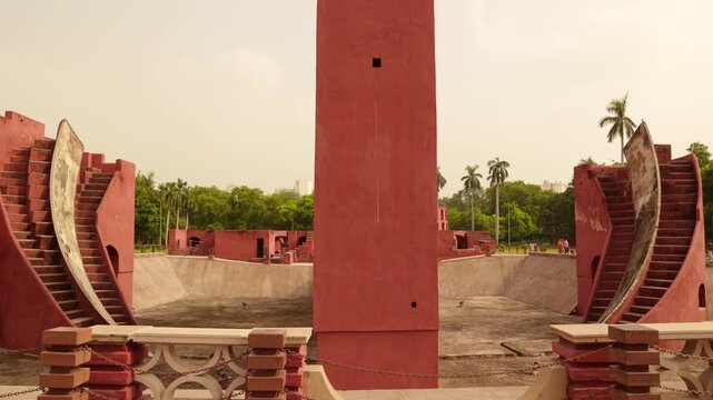 new angles of delhi's popular astromical monument "jantar mantar".