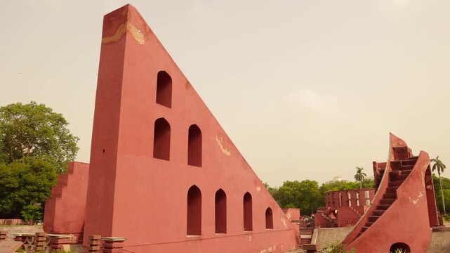 new angles of delhi's popular astromical monument "jantar mantar".