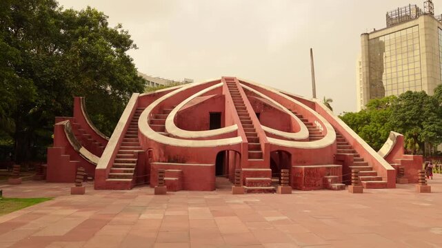 new angles of delhi's popular astromical monument "jantar mantar".