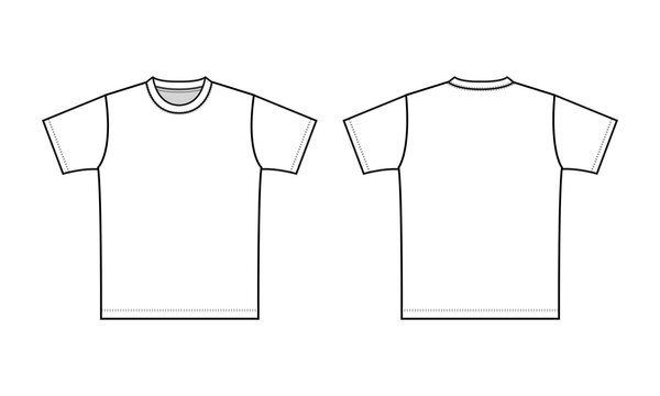 ラウンドネックTシャツ　白色

