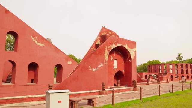 new angles of delhi's popular astromical monument "jantar mantar".