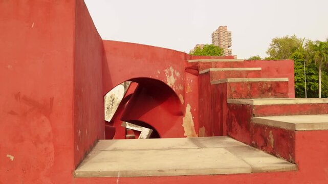 new angles of delhi's popular astromical monument "jantar mantar".