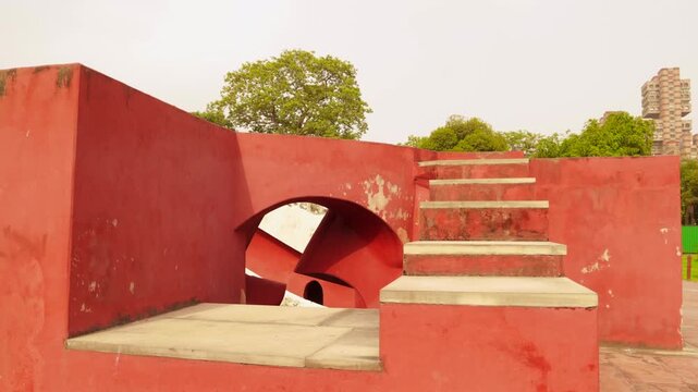 new angles of delhi's popular astromical monument "jantar mantar".