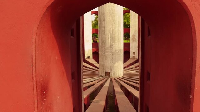 new angles of delhi's popular astromical monument "jantar mantar".