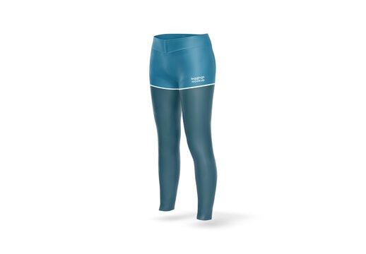 Legging Half Side View Mockup Realistic Template for Visual Identity Showcase