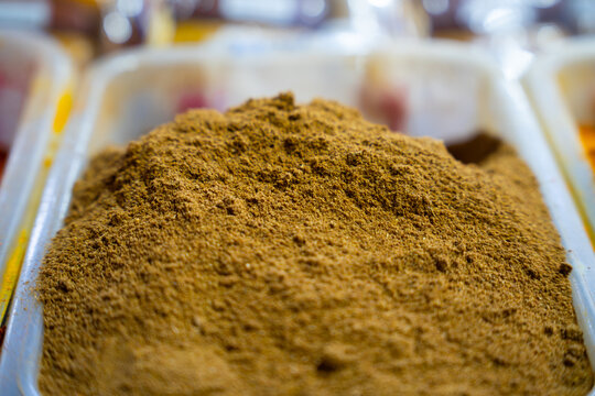 Ground cumin powder &ndash; close-up