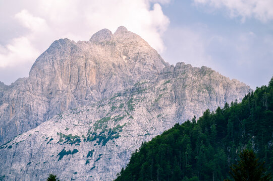 Views and panoramas of the Tarvisio area. Julian Alps in Valbruna.