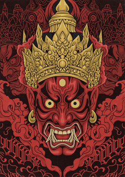 Rahwana King Of Alengka Illustration