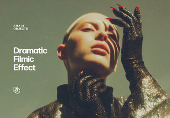 Dramatic Filmic Photo Effect For Poster And Social Media Design