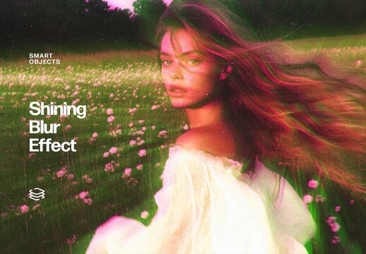 Shining Blur Photo Effect For Poster And Social Media Design