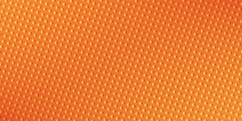 Obraz premium Abstract bright orange and yellow gradient background vector illustration featuring a modern 3D embossed halftone dot pattern texture.