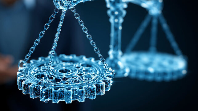Abstract concept of workplace compliance supporting safe and lawful operations through policy monitoring, with copy space