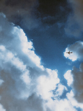 airplane in the sky