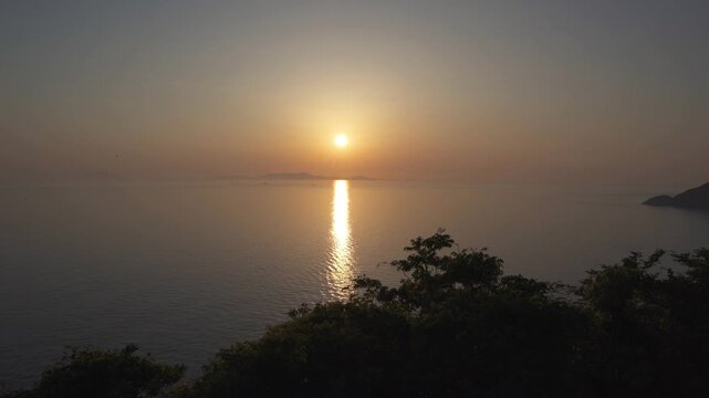 串木野サンセットパークの夕景（いちき串木野市）