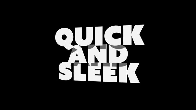 3D Black And White Text Template