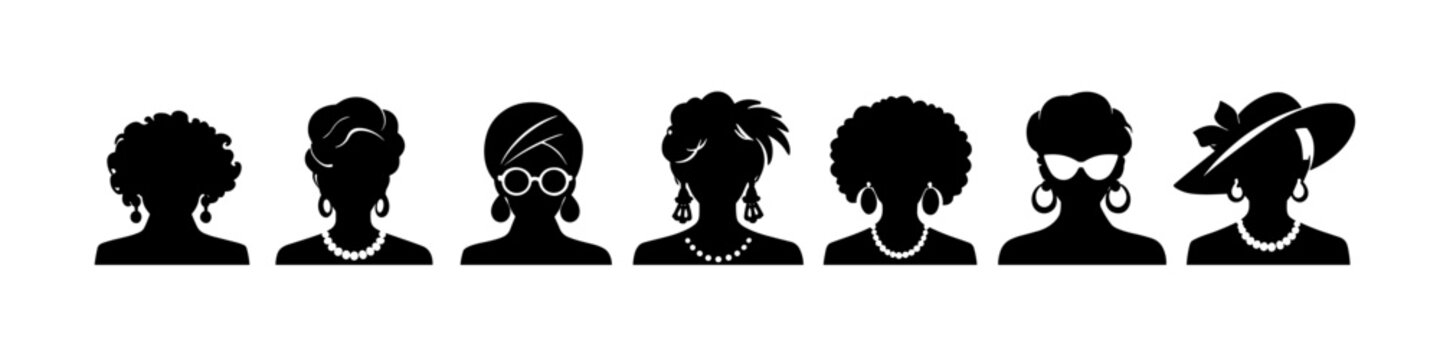 Diverse Women Silhouettes Collection