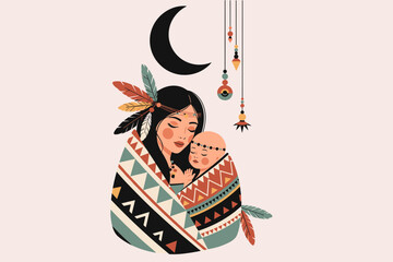 Fototapeta premium Mother and Child Embrace