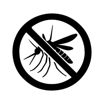No Mosquito Prohibition Sign