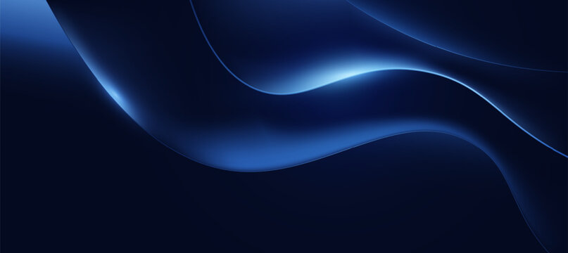 Modern abstract blue motion lines technology background. tech banner for corporate business concept. hi-tech abstract background vector illustration and business or presentation