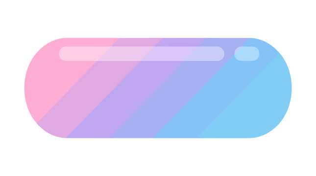 Abstract rounded rectangle with pastel diagonal stripes