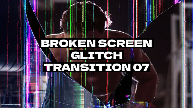 Broken Screen Glitch Transition 07