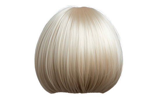 Short platinum blonde bob wig
