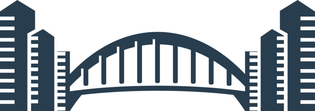 Modern Bridge Landmark Business Logo Design