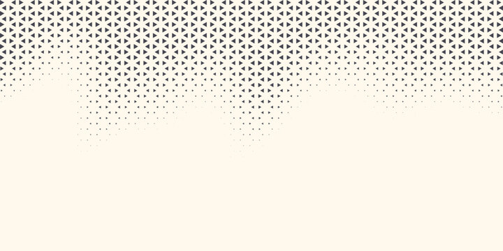 Triangles Vector Abstract Geometric Technology Background. Halftone Triangular Retro Style Simple Pattern. Minimal Style Dynamic Tech Wallpaper